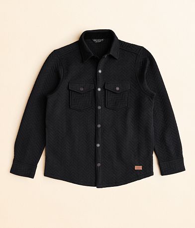 Outpost Makers Boys - Herringbone Shirt front view