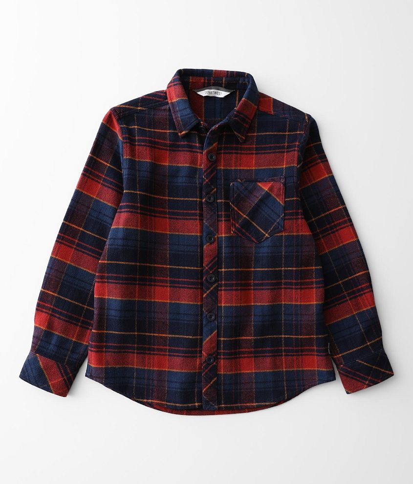 Boys - Departwest Flannel Shirt front view