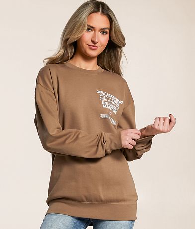 Southern Bliss Good Vibes Only Oversized Pullover front view