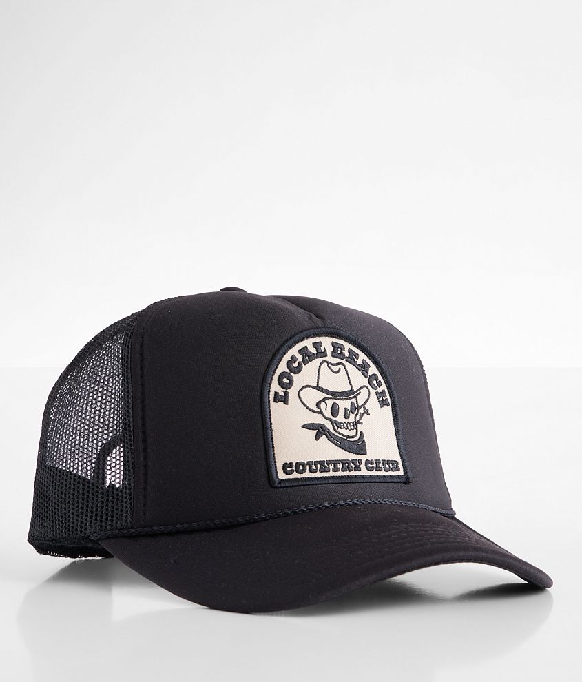 Local Beach Country Club Trucker Hat front view