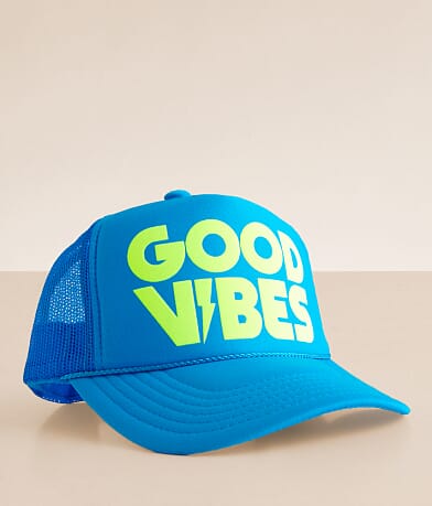 Local Beach Good Vibes Trucker Hat front view