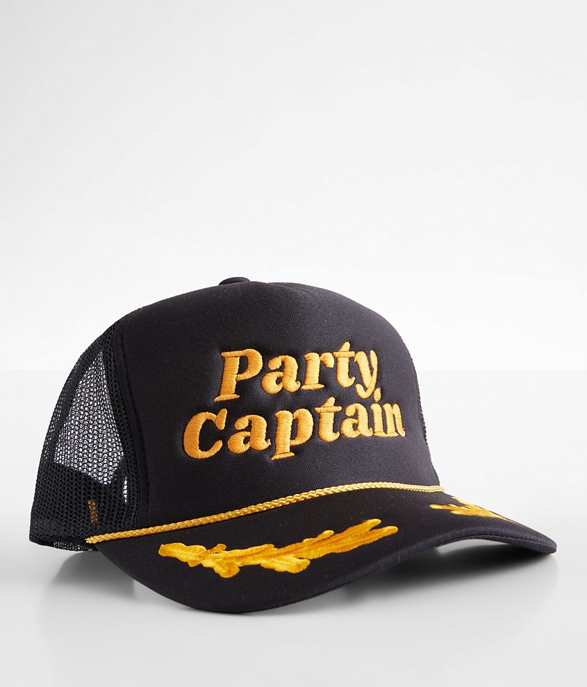 Local Beach Party Captain Trucker Hat front view