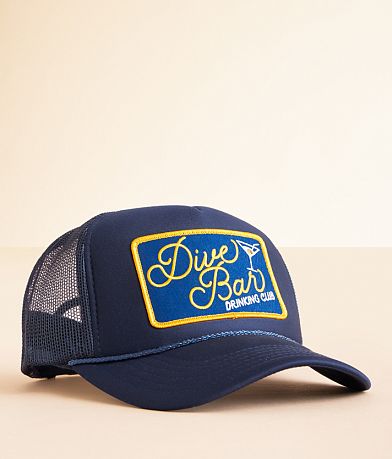 Local Beach Dive Bar Drinking Trucker Hat front view