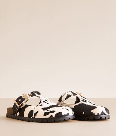 Steve Madden Atticus Cow Print Leather Cut-Out Clog MISC_DETAIL_1
