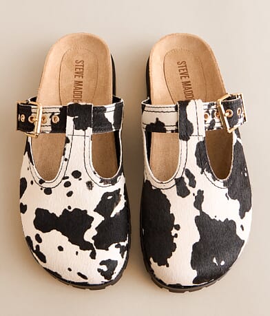 Steve Madden Atticus Cow Print Leather Cut-Out Clog MISC_DETAIL_3