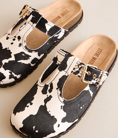 Steve Madden Atticus Cow Print Leather Cut-Out Clog MISC_DETAIL_4