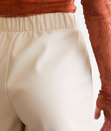 Steve Madden Faux Leather Short back pocket view
