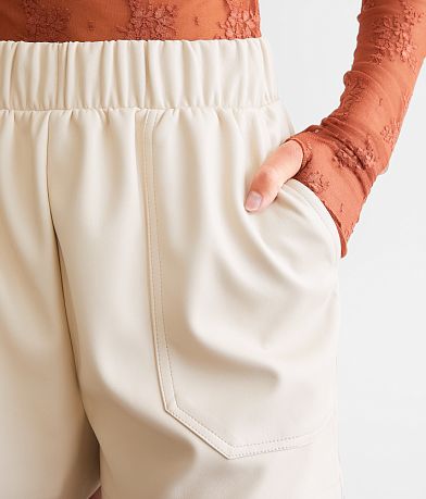 Steve Madden Faux Leather Short misc detail 1 view