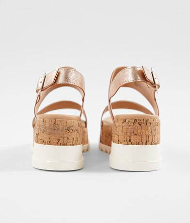 Steve Madden Brenda Metallic Leather Wedge Sandal misc detail 1 view