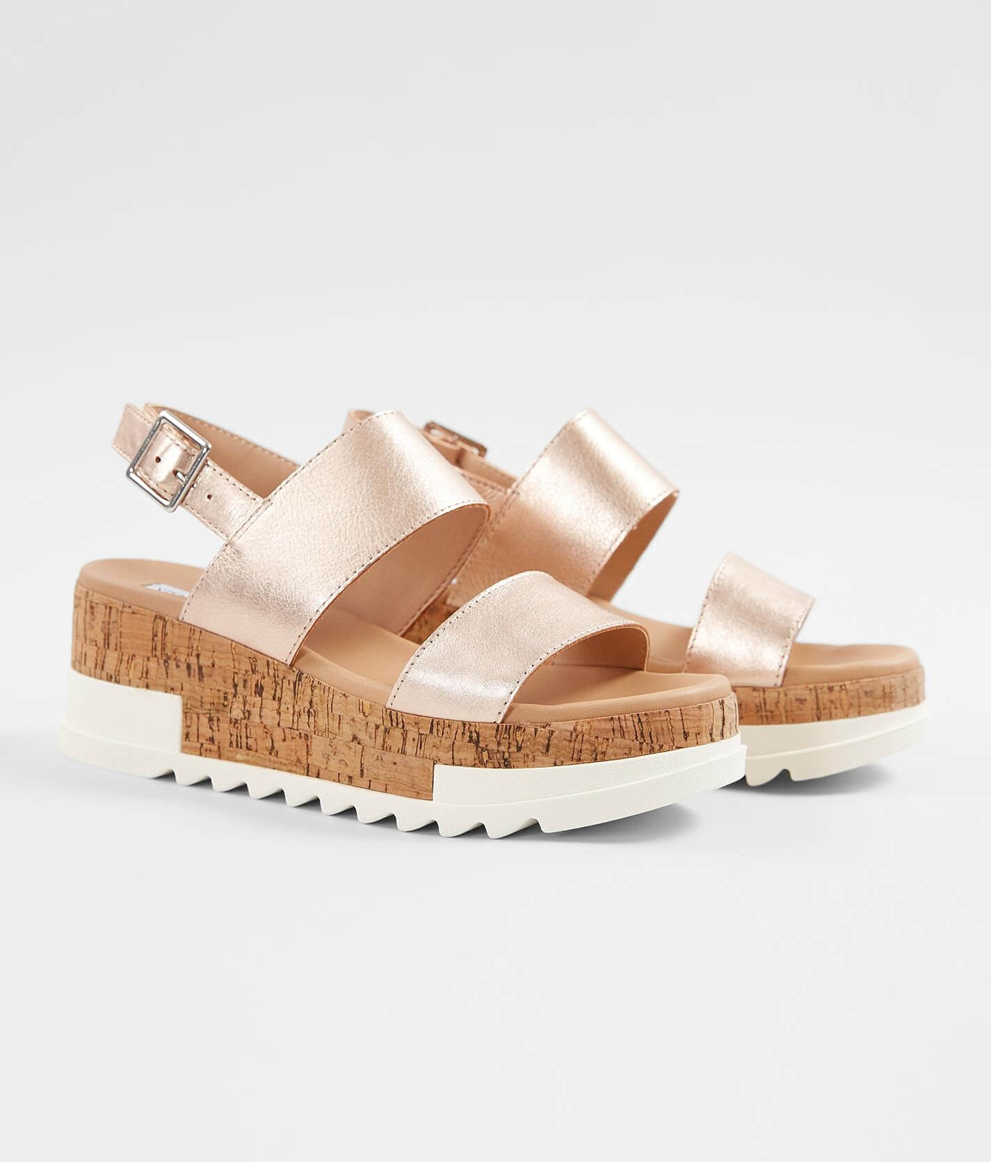 rose gold platform sandals steve madden