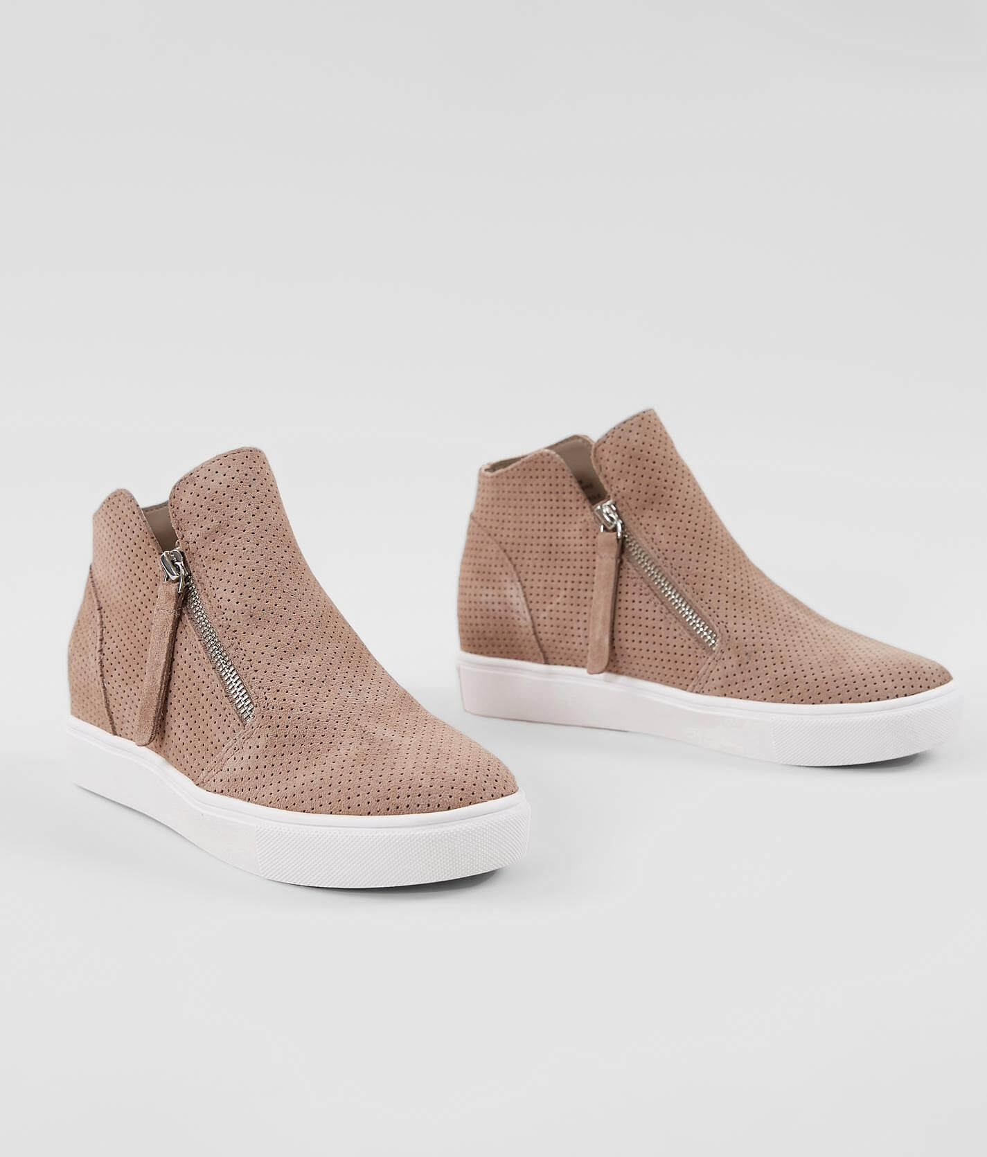 steve madden suede wedge sneakers