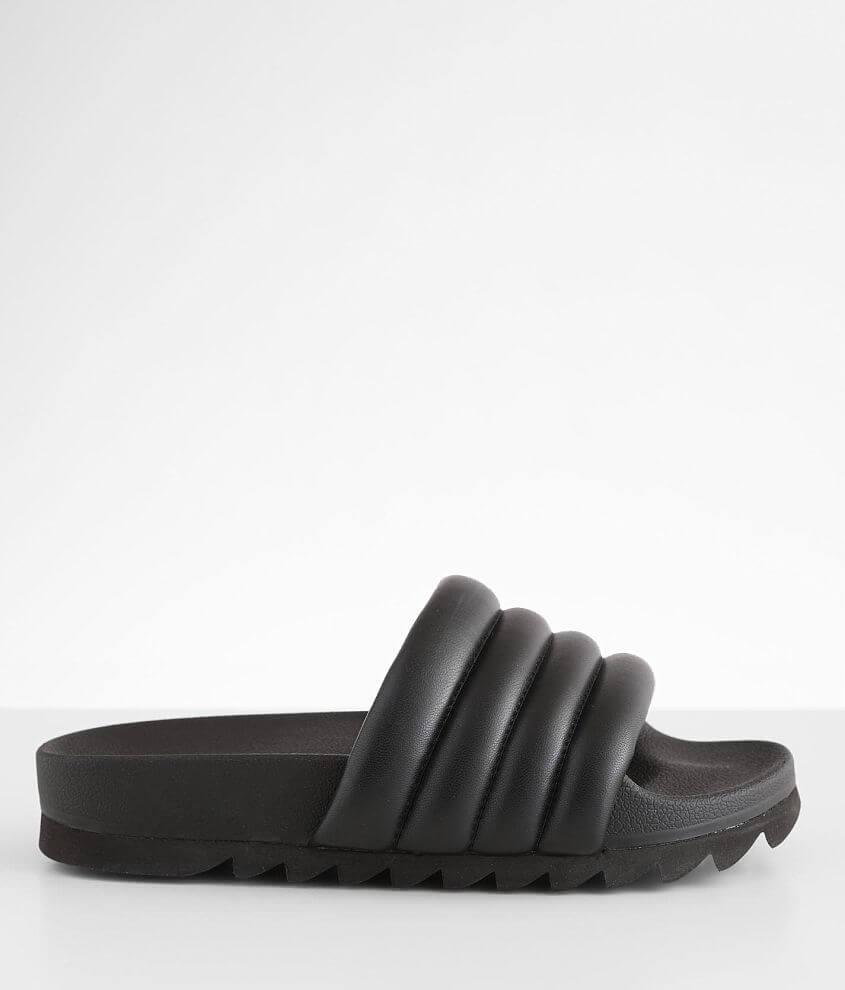 Steve Madden Canny Puff Slide front view