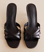 Steve Madden Cary Leather Heeled Sandal - Women's Shoes in Black | Buckle