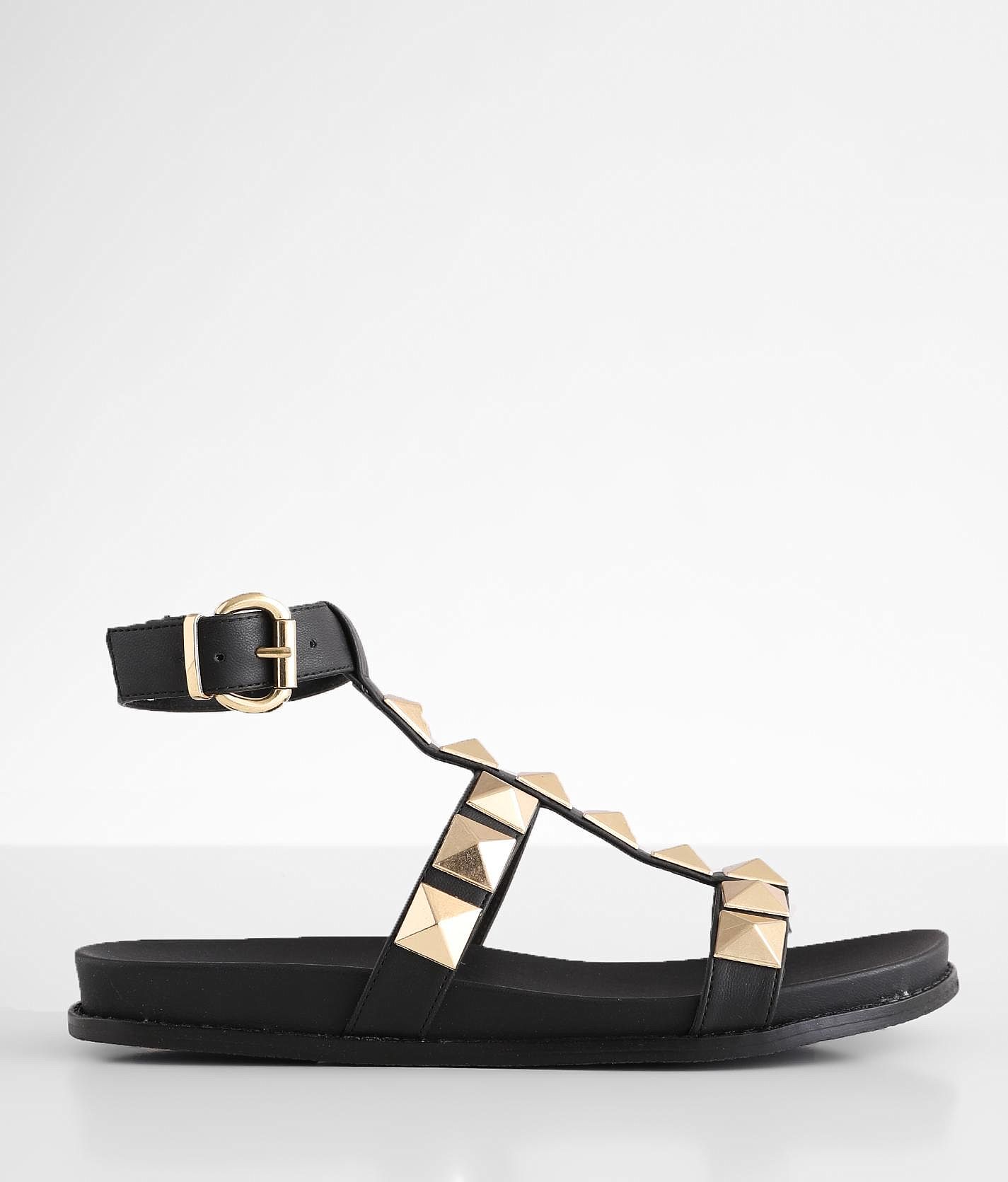 Steve Madden Daft Studded Sandal - Women's Shoes in Black