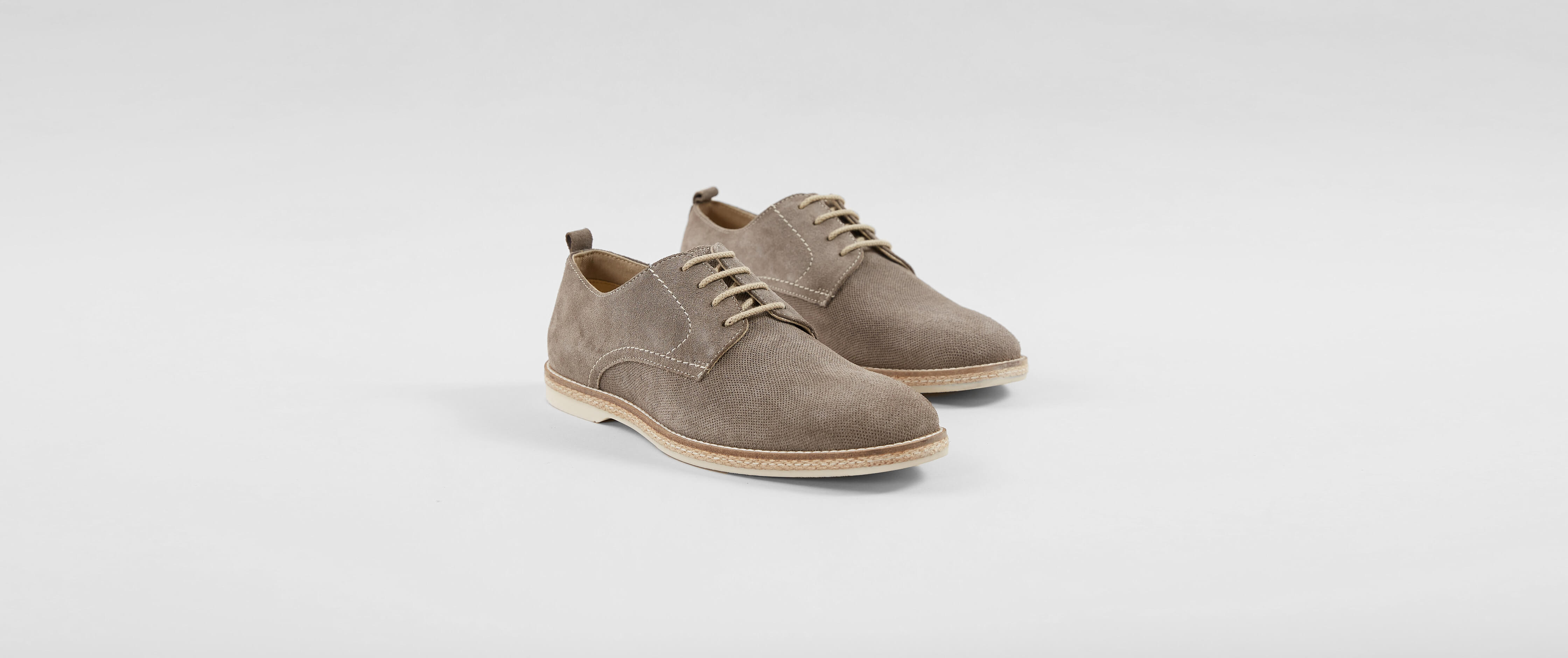 Steve Madden Electro Leather Shoe Men's Shoes in Grey Suede Buckle