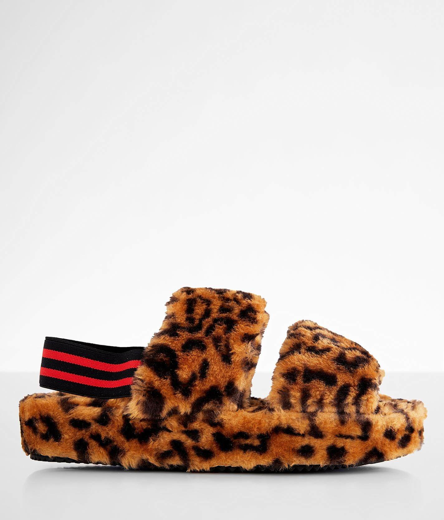 steve madden leopard slippers