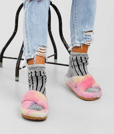 Steve Madden Fuzed Tie Dye Faux Fur Slipper MISC_DETAIL_4