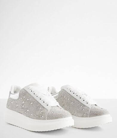 Steve Madden Glimmer Rhinestone Leather Sneaker misc detail 1 view