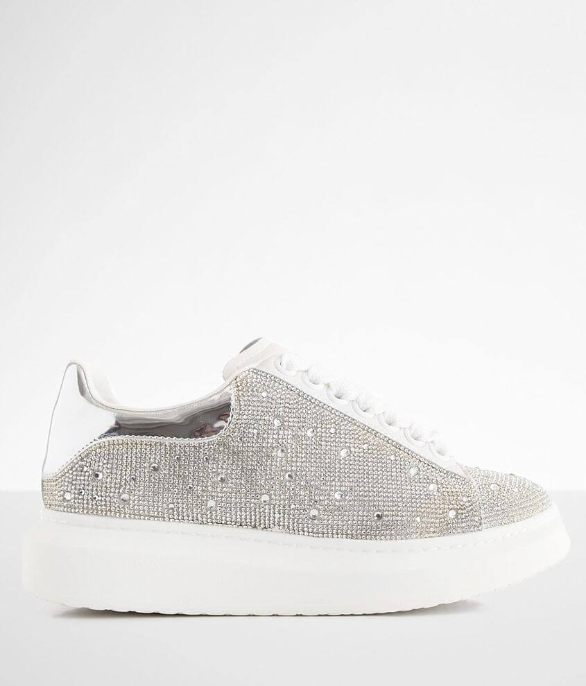 Steve Madden Glimmer Rhinestone Leather Sneaker - Women's Shoes in ...