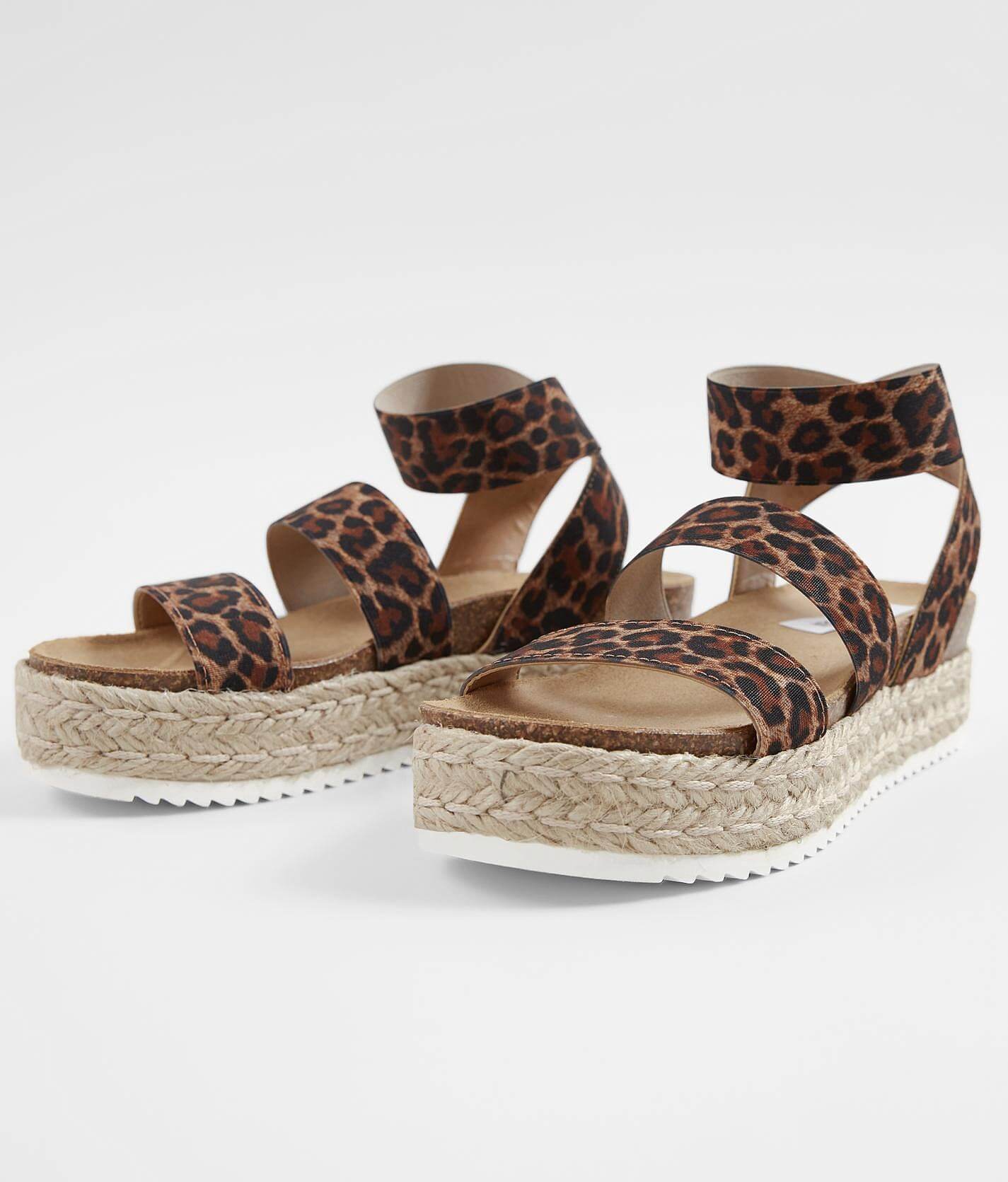 steve madden leopard sandals