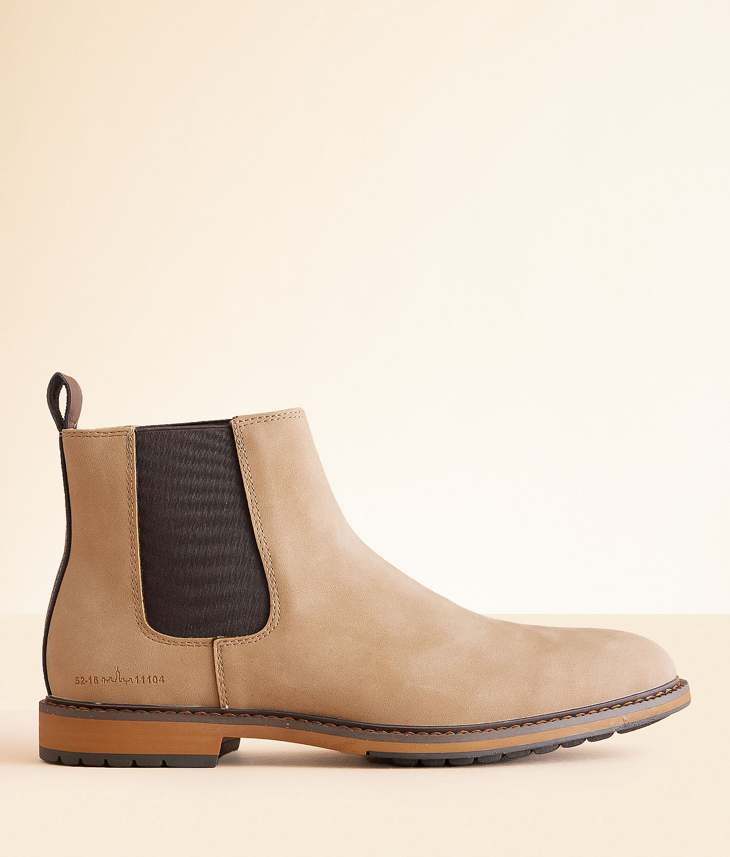 Steve Madden Ankor Chelsea Boot Men s Shoes in Taupe Suede Buckle