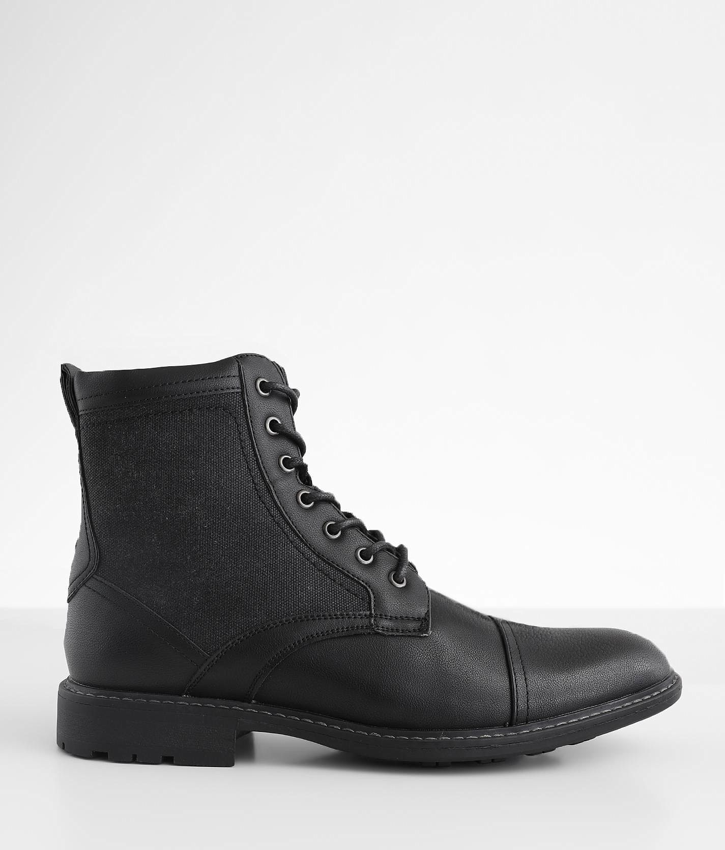 Madden by Steve Madden Mens Black Lace Up Combat Boots Gum Lug Sole Size 13 Amazon.com | Steve Madden Men main image 2