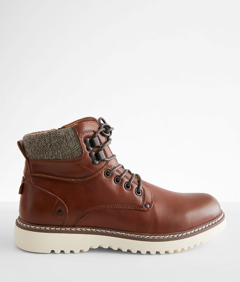 Steve Madden Delwar Boot Men s Shoes in Cognac Buckle