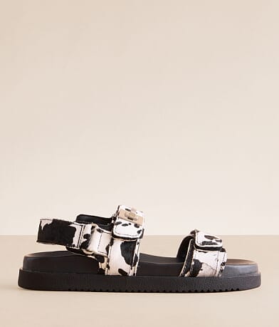 Steve Madden Mona Cow Print Sandal front view