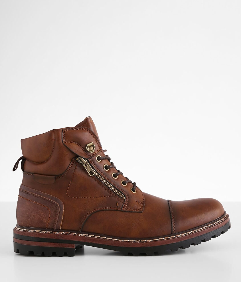 Steve Madden Sandar Boot Men s Shoes in Cognac Buckle