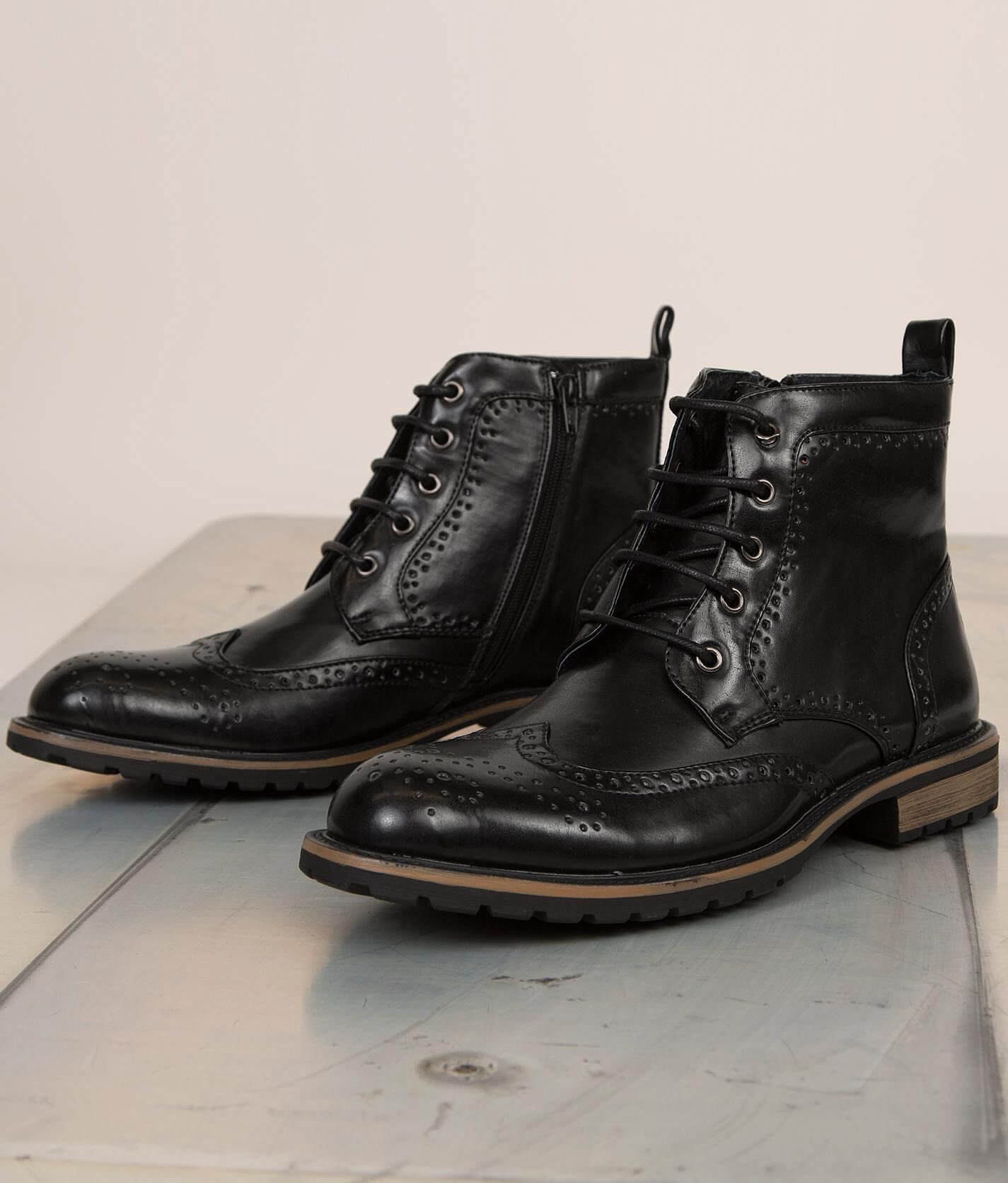 Steve Madden Stage Steerwear Men\'s Black Lace-Up CHUKKA  Boots KODA Black Leather Lace-Up Men main image 3