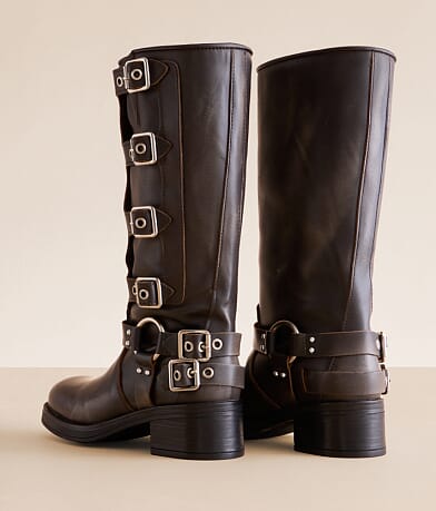 Steve Madden Rocky Stomper Moto Leather Lug Boot misc detail 2 view