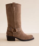 Steve Madden Ruskin Leather Boot - Women's Shoes in Taupe