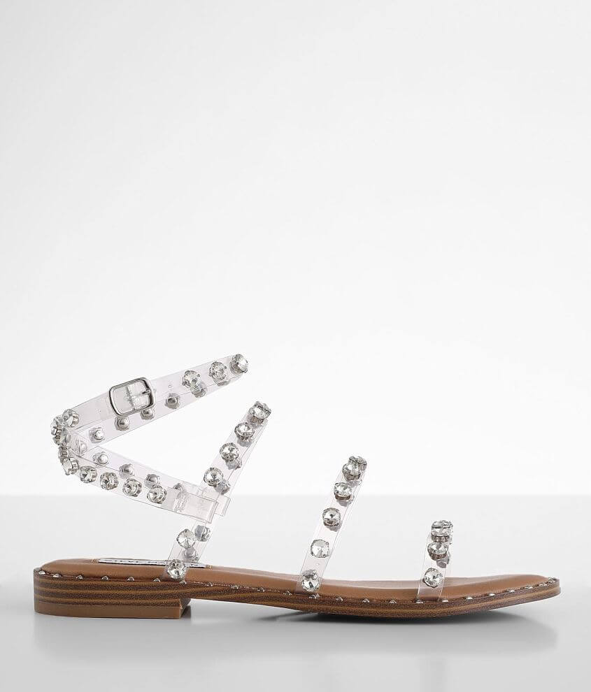 Steve Madden Travel Rhinestone Sandal Women s Shoes in Clear Buckle