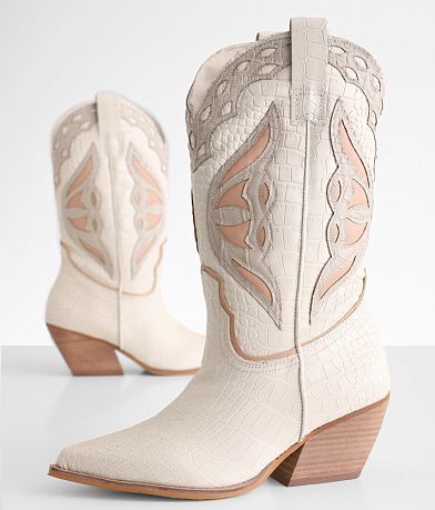 Steve Madden Western Leather Boot misc detail 3 view