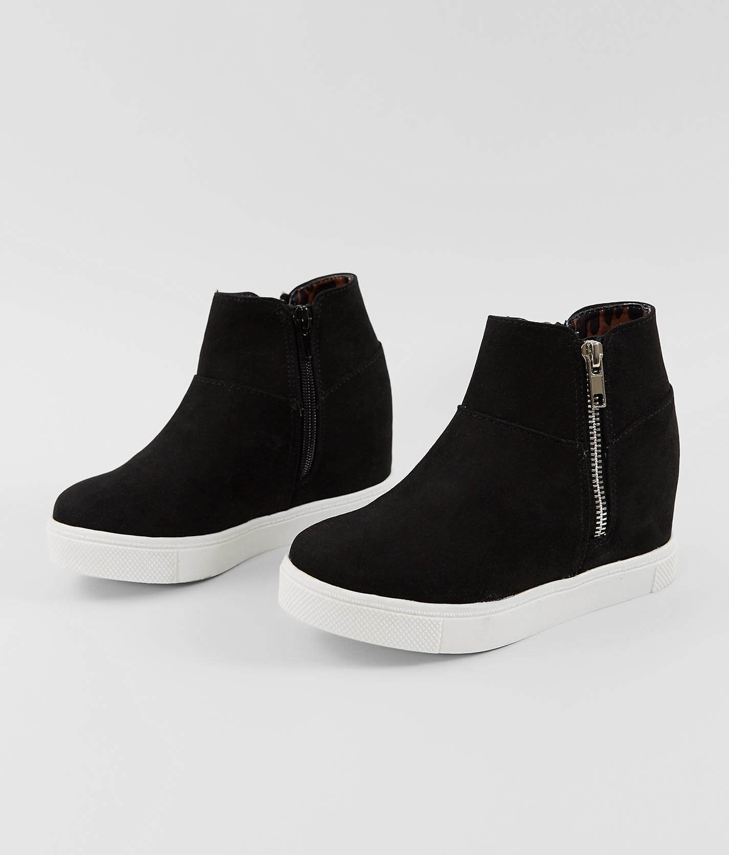 girls black wedge shoes