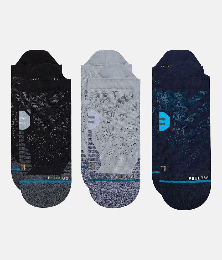 Stance 3 Pack Run Tab INFIKNIT&#8482; Socks front view