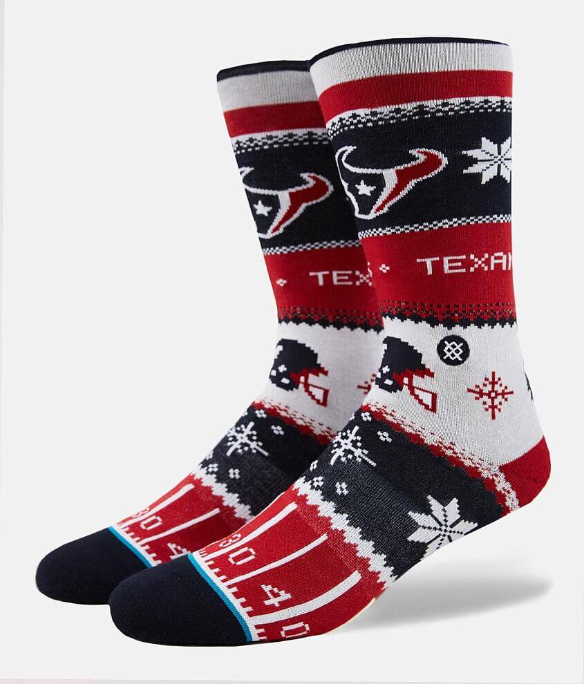 Stance Houston Texans Holiday Sweater Socks front view