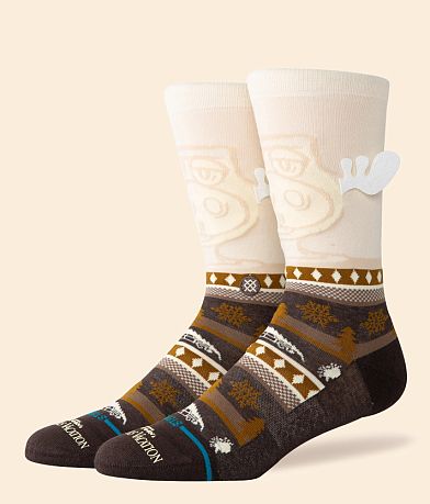 Stance Christmas Vacation Have Some Eggnog Socks front view