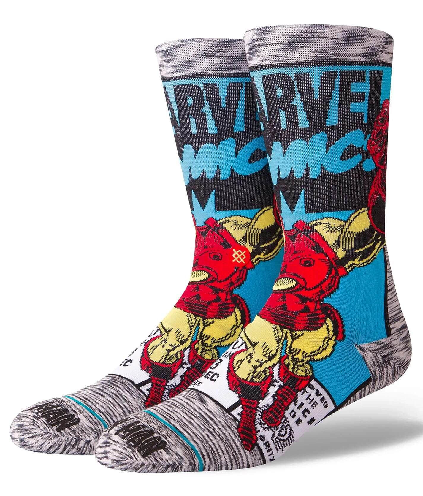 Stance MARVEL Invincible Iron Man socks Limited Series mens size large NEW!! 