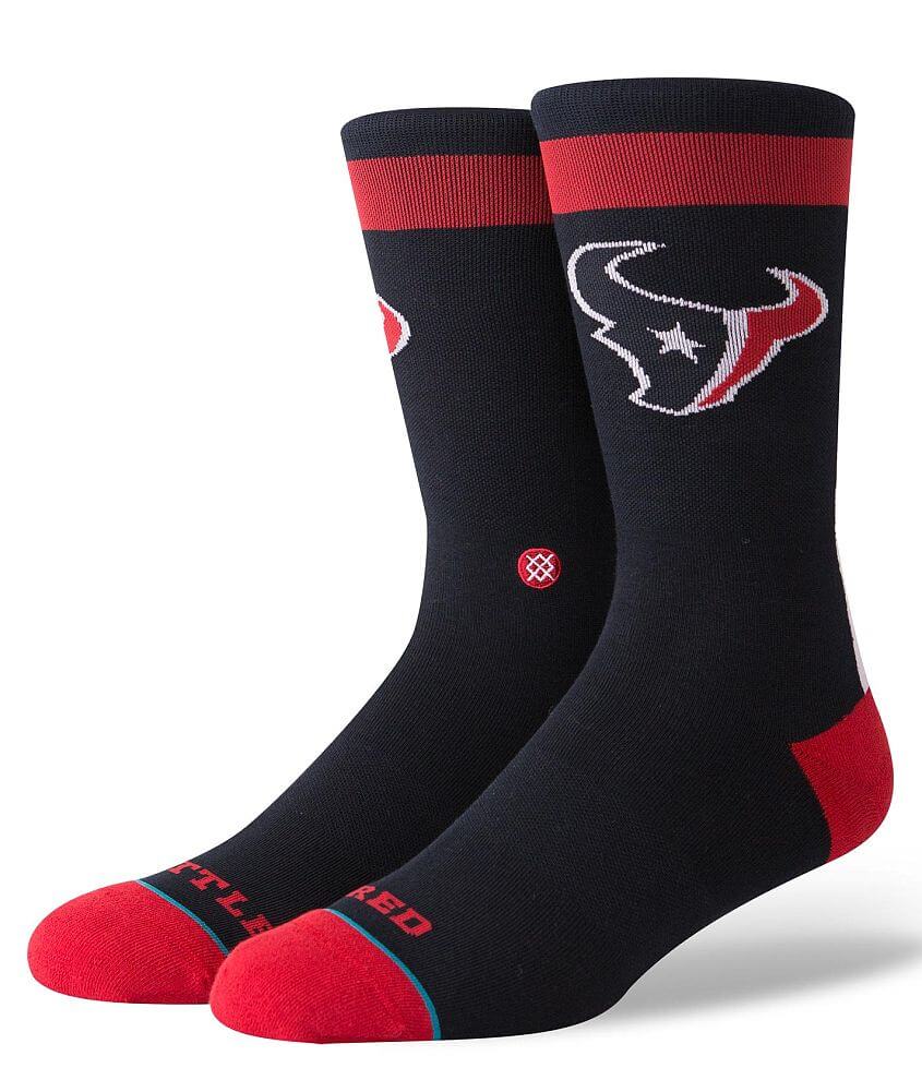 Stance Houston Texans Battle Red Socks front view