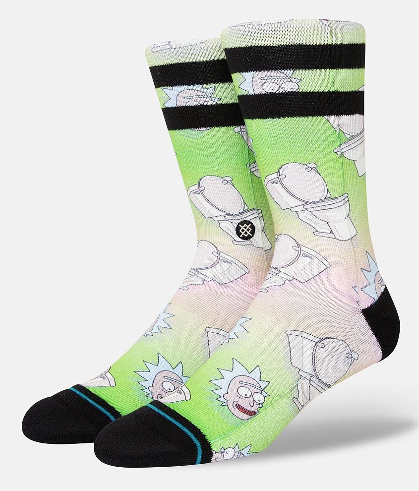 Stance Rick & Morty The Seat Socks front view