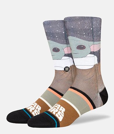 Stance Grogu By Jaz Socks front view