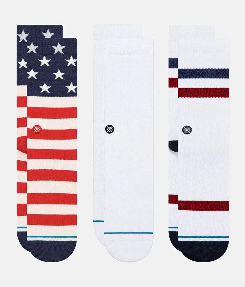 Stance The Americana 3 Pack Socks front view