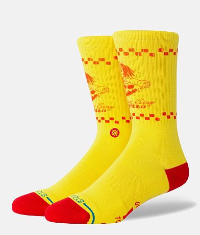 Stance Surfer Boy Pizza Socks front view