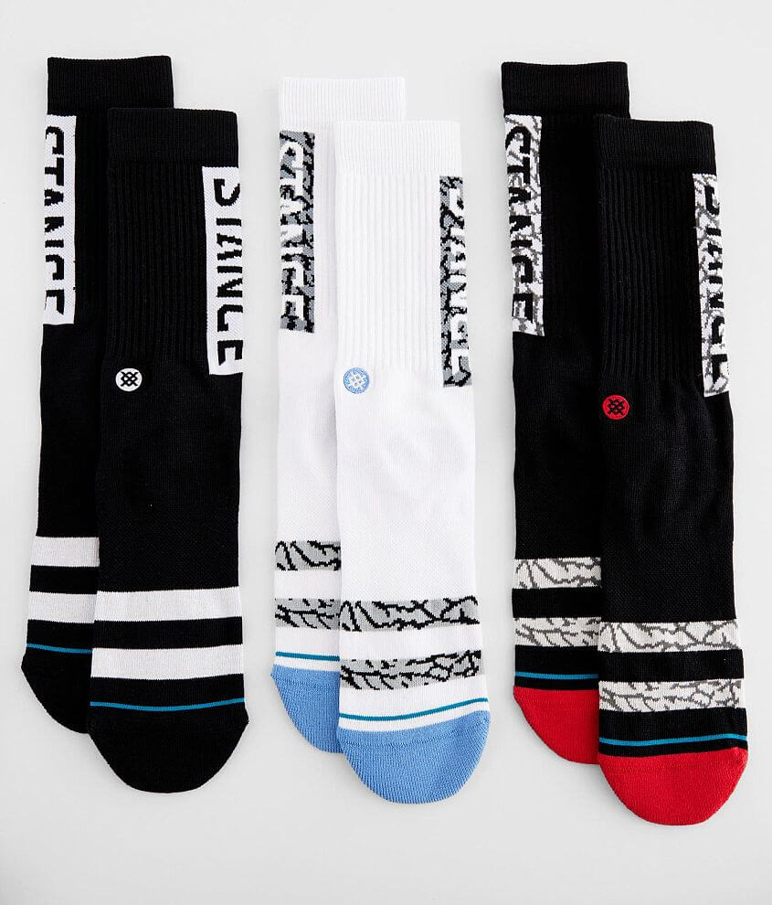 Stance The OG 3 Pack Socks Men's Socks in Multi Buckle