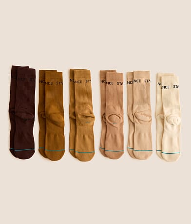 Stance 6 Pack Origin Socks front view
