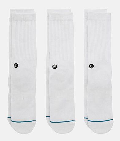 Stance Icon 3 Pack Socks front view