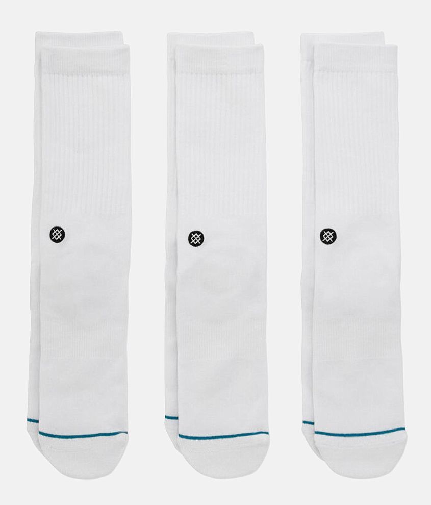 Stance Icon 3 Pack Socks front view