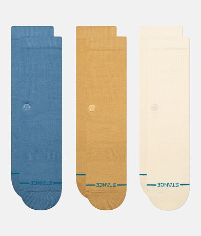 Stance 3 Pack Icon Socks front view
