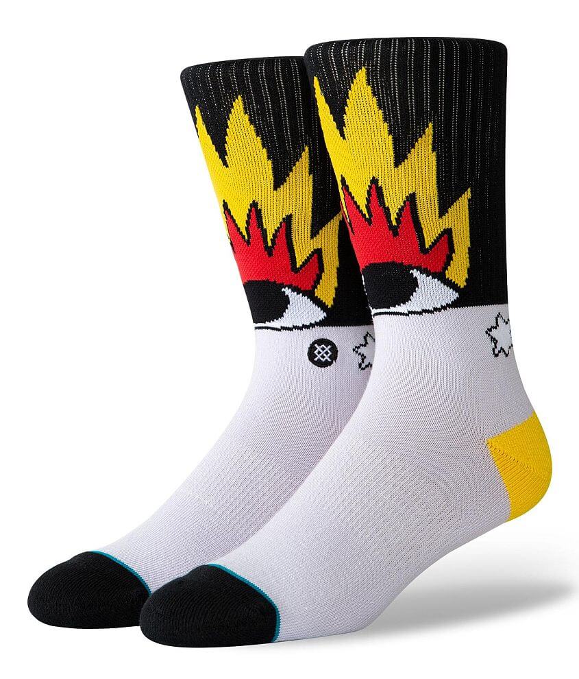 Stance Fire & Eyes Socks front view